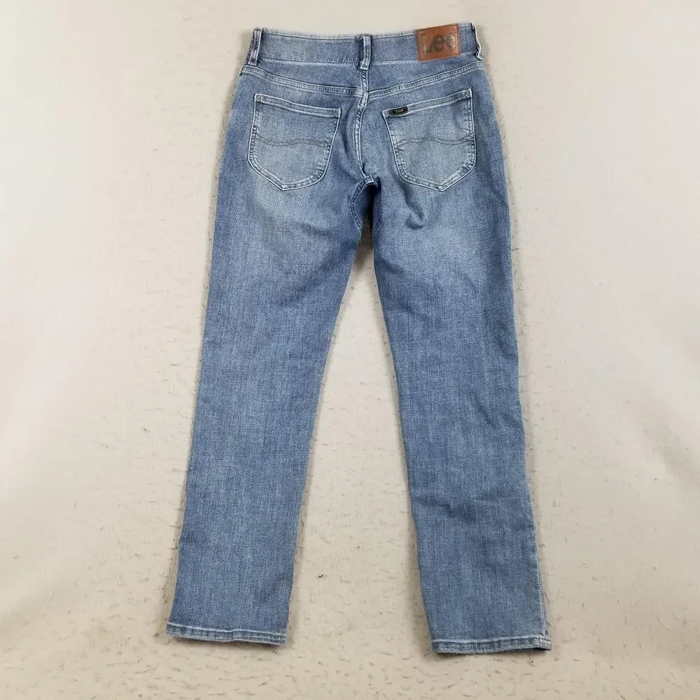 Lee Jeans Mens 30x30 Blue Extreme Motion MVP Straight Taper Stretch Comfort